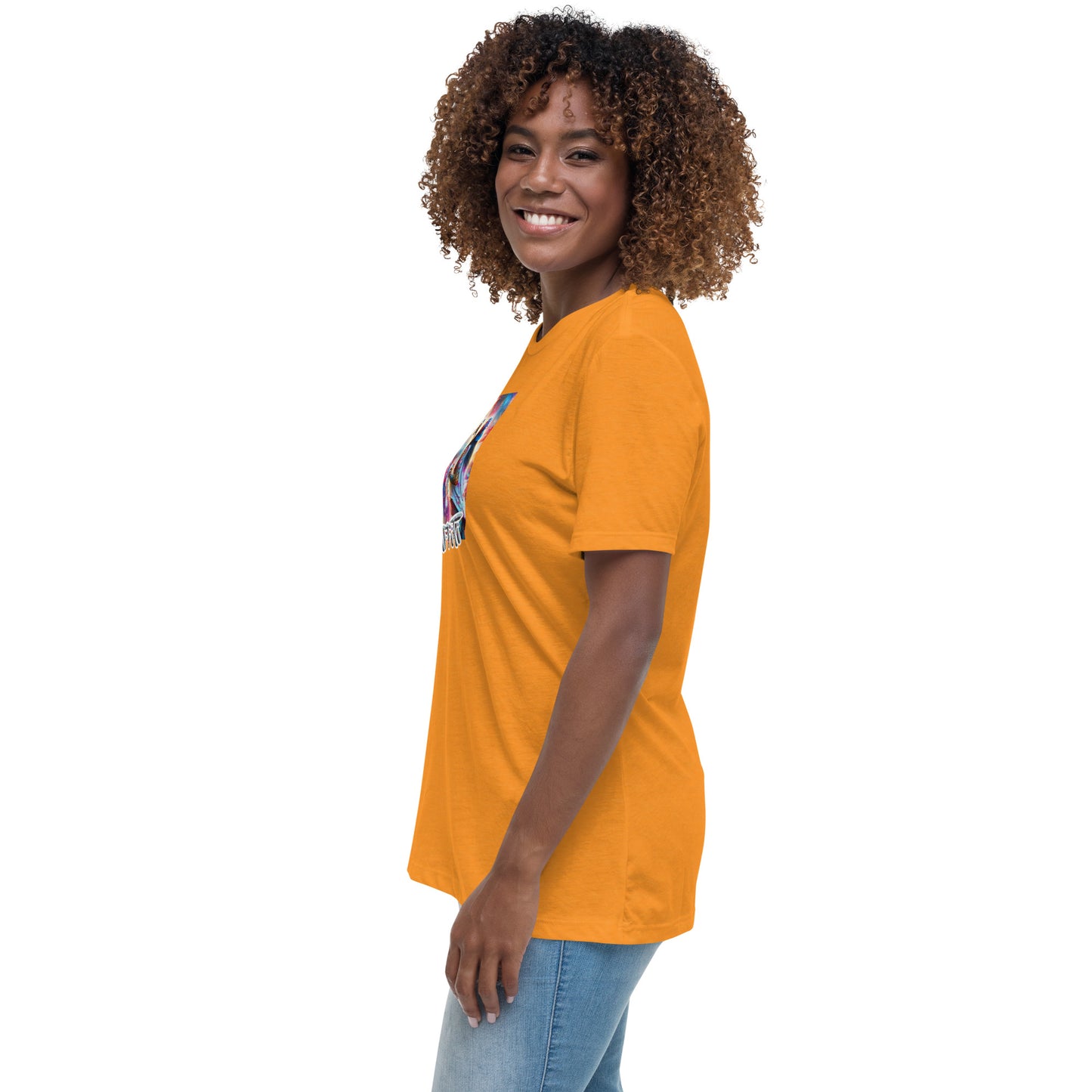 Graffytees Girl Artist graffiti Love message Women's Relaxed T-Shirt