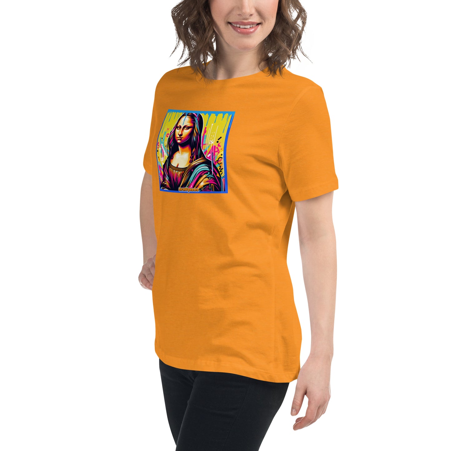 Graffytees Mona Lisette graffiti piece Women's Relaxed T-Shirt