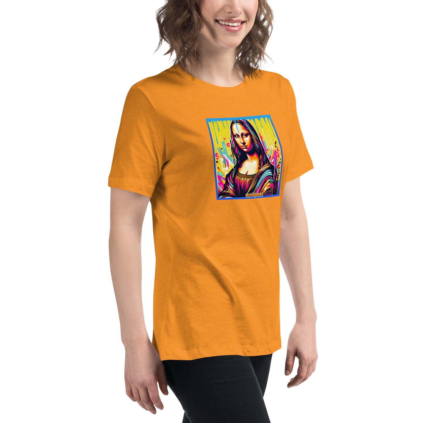 Graffytees Mona Lisette graffiti piece Women's Relaxed T-Shirt