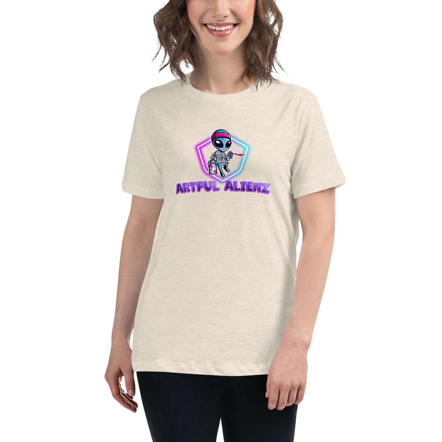 Artful Alienz logo Women's Relaxed T-Shirt