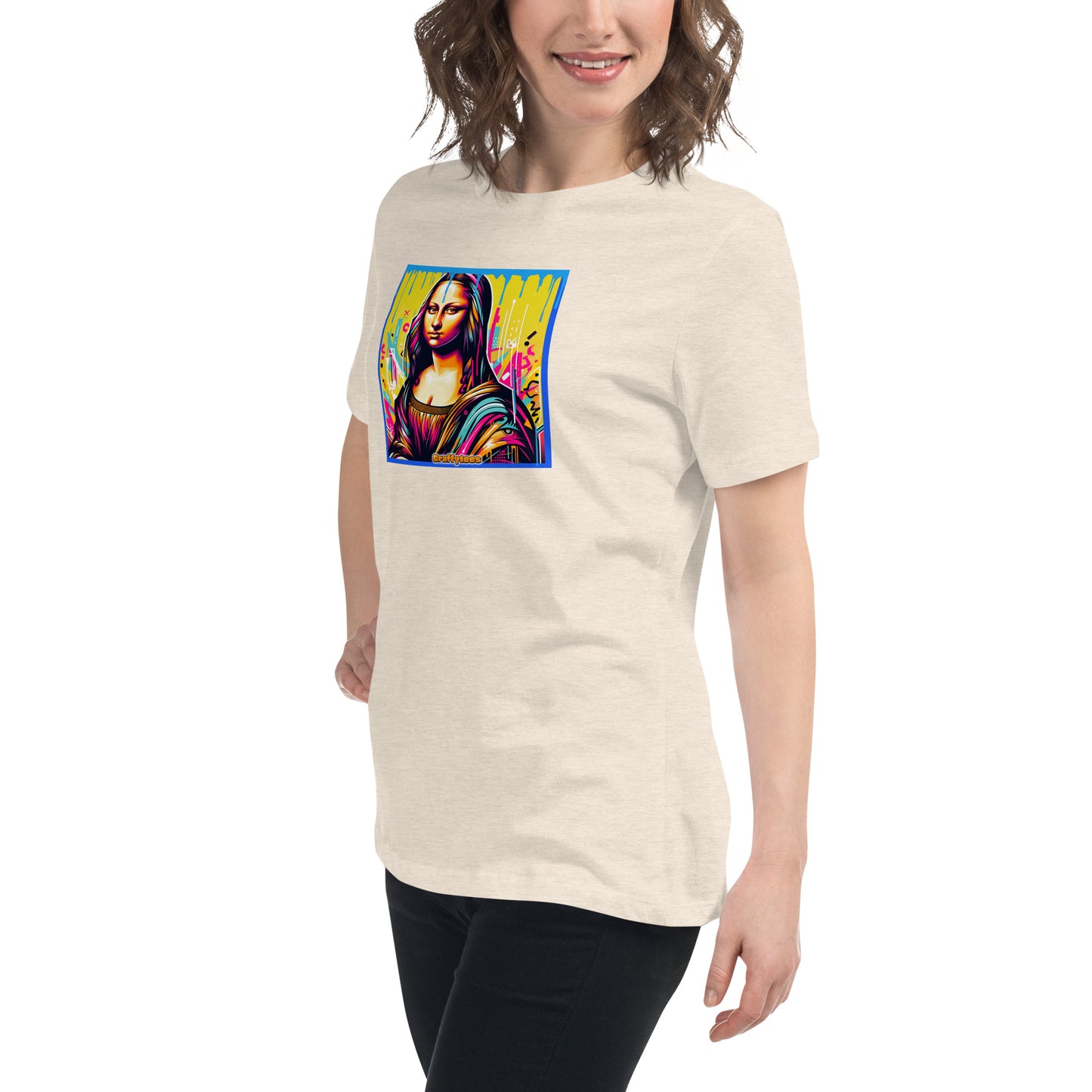 Graffytees Mona Lisette graffiti piece Women's Relaxed T-Shirt