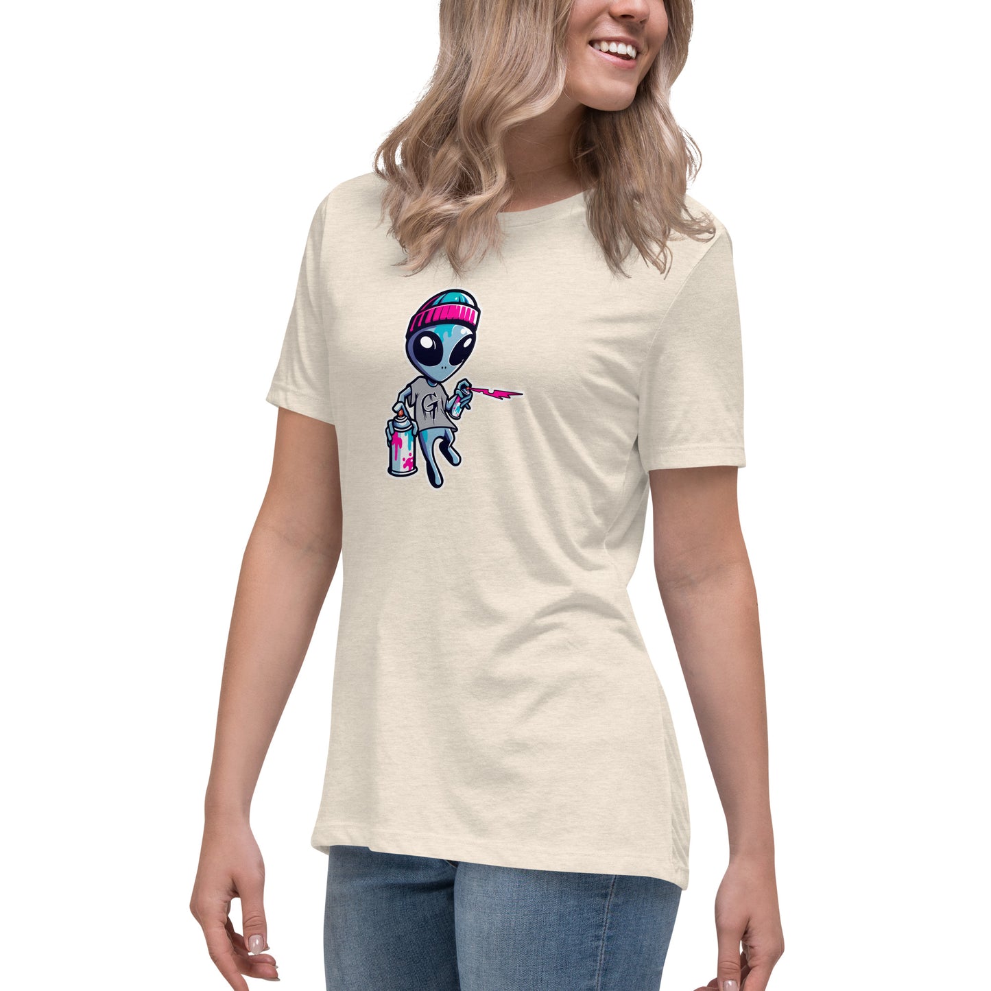 GraffyTees Artful Alienz Mascot Women's Relaxed T-Shirt