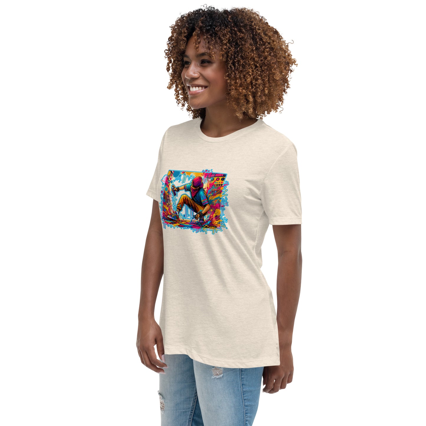 GraffyTees Vandal artist full Color Women's Relaxed T-Shirt