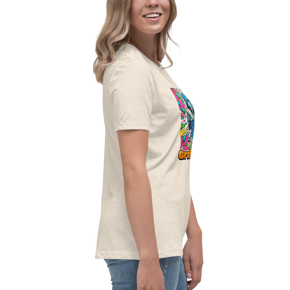 GraffyTees Alien Painter W bucket hat Women's Relaxed T-Shirt