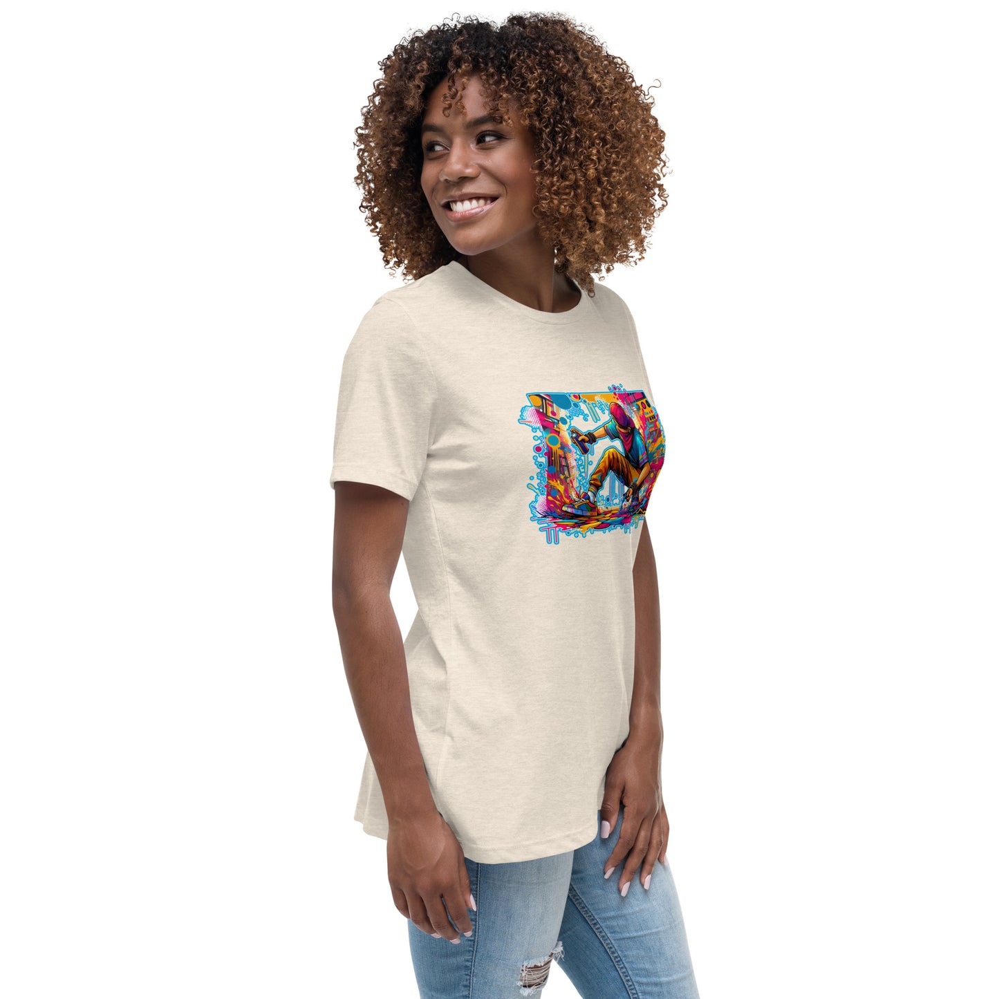 GraffyTees Vandal artist full Color Women's Relaxed T-Shirt