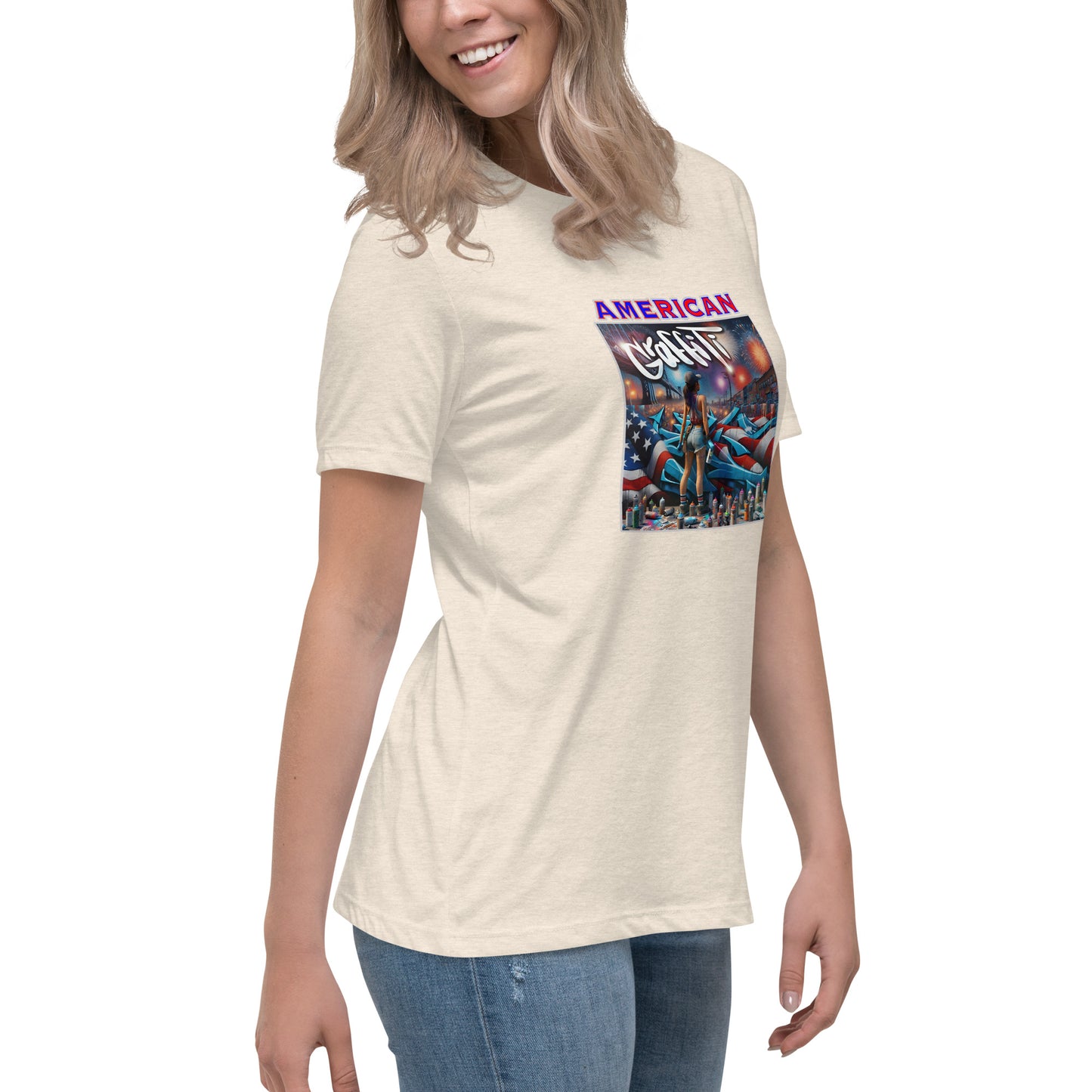 Graffytees American Graffiti Women's Relaxed T-Shirt