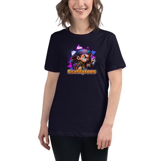 Graffytees Graffiti Vandal design Women's Relaxed T-Shirt
