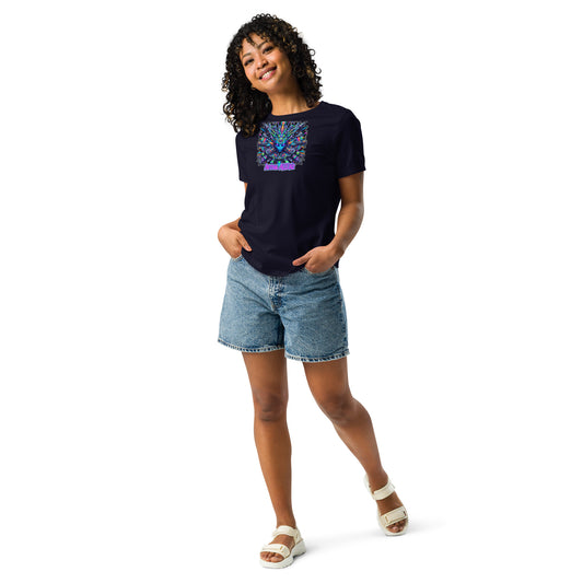 Graffytees Artful Alienz Purp designWomen's Relaxed T-Shirt