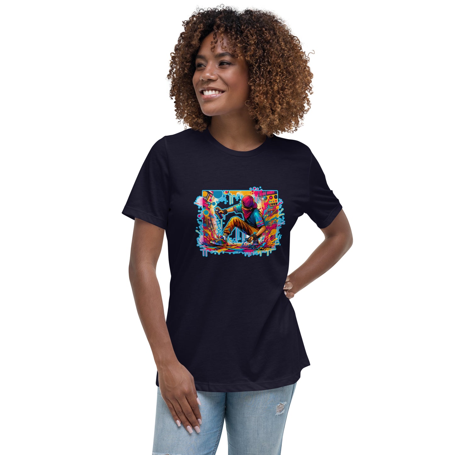 GraffyTees Vandal artist full Color Women's Relaxed T-Shirt