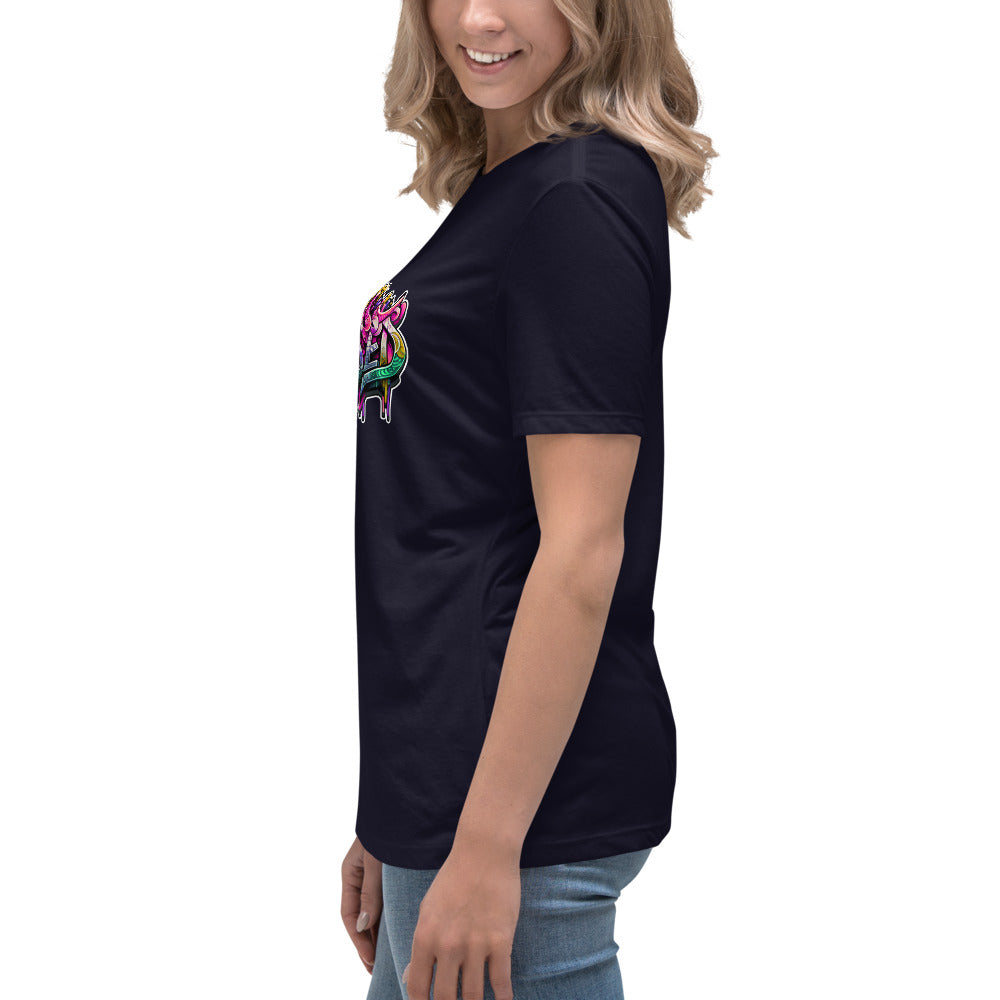 Graffytees Blessed Graffiti design Women's Relaxed T-Shirt