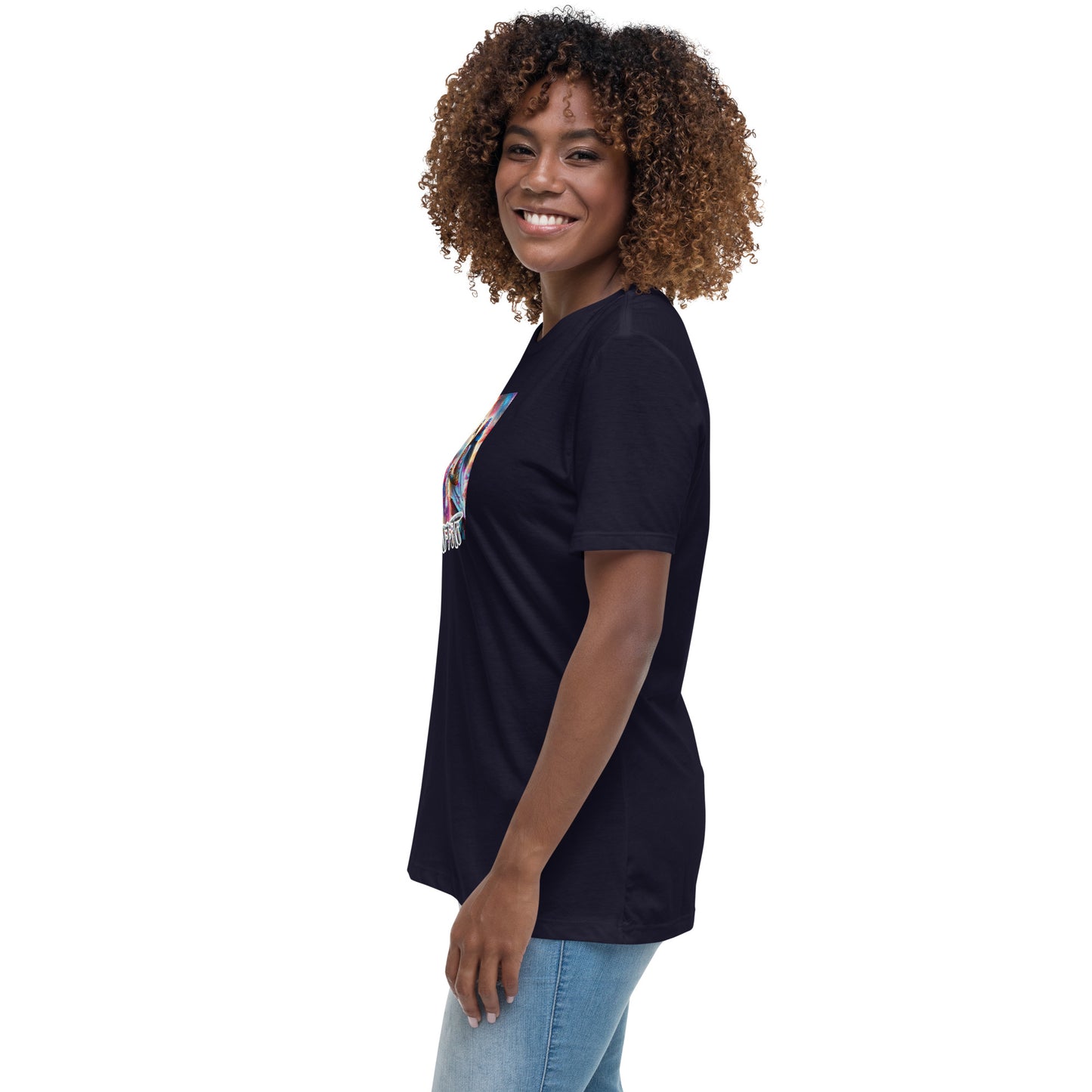 Graffytees Girl Artist graffiti Love message Women's Relaxed T-Shirt