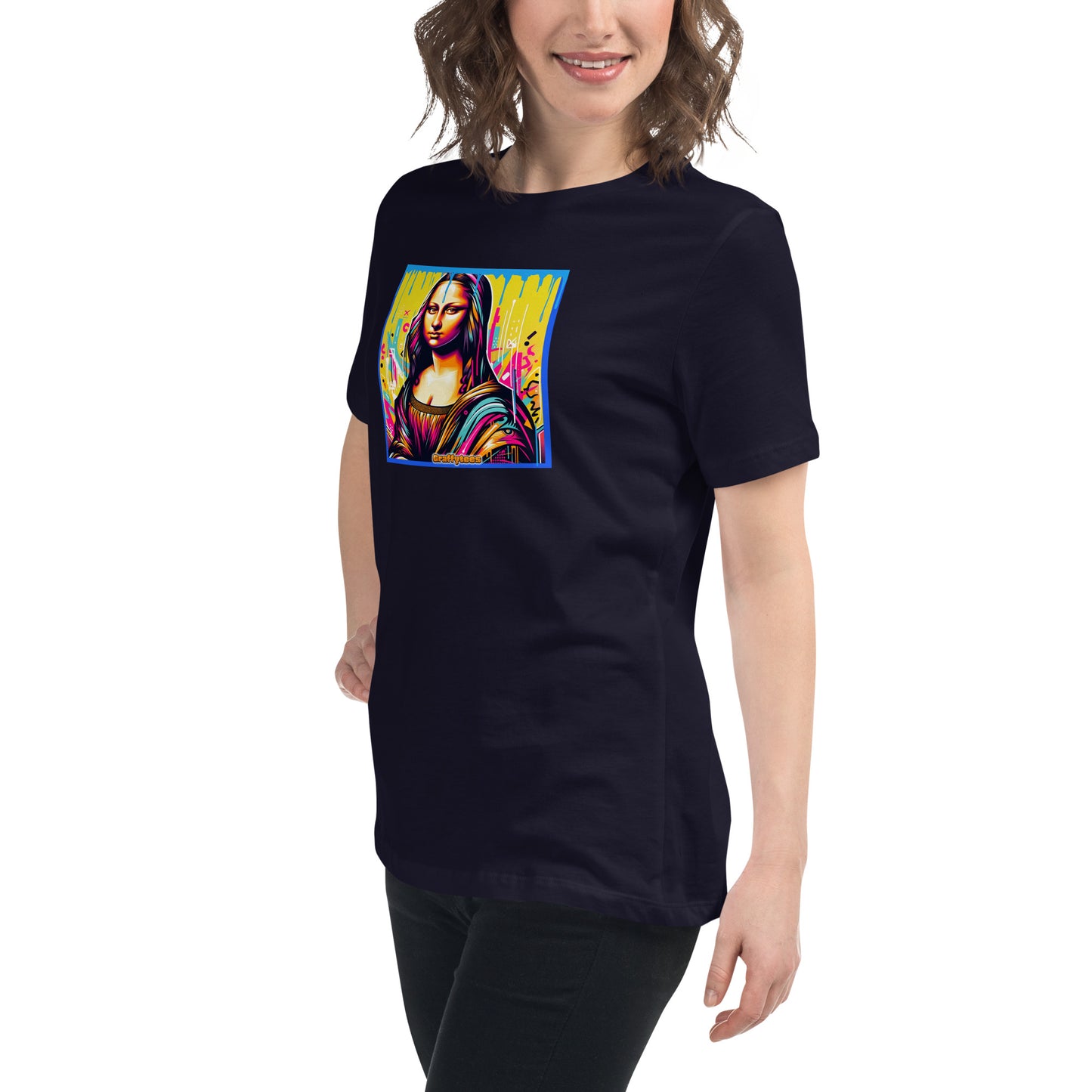 Graffytees Mona Lisette graffiti piece Women's Relaxed T-Shirt