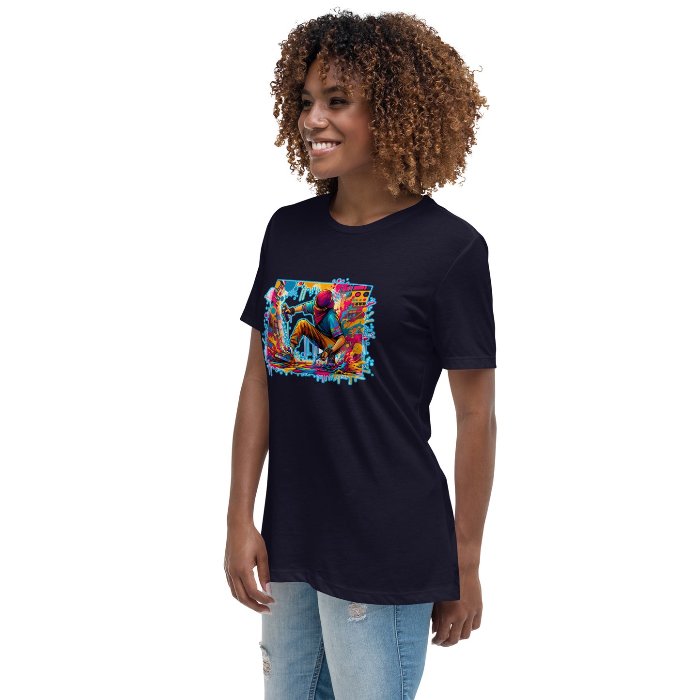 GraffyTees Vandal artist full Color Women's Relaxed T-Shirt