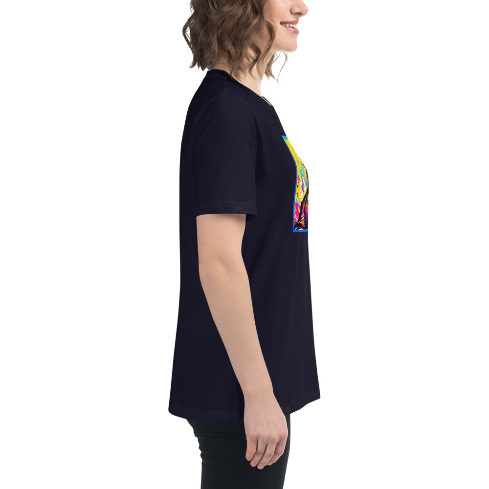 Graffytees Mona Lisette graffiti piece Women's Relaxed T-Shirt
