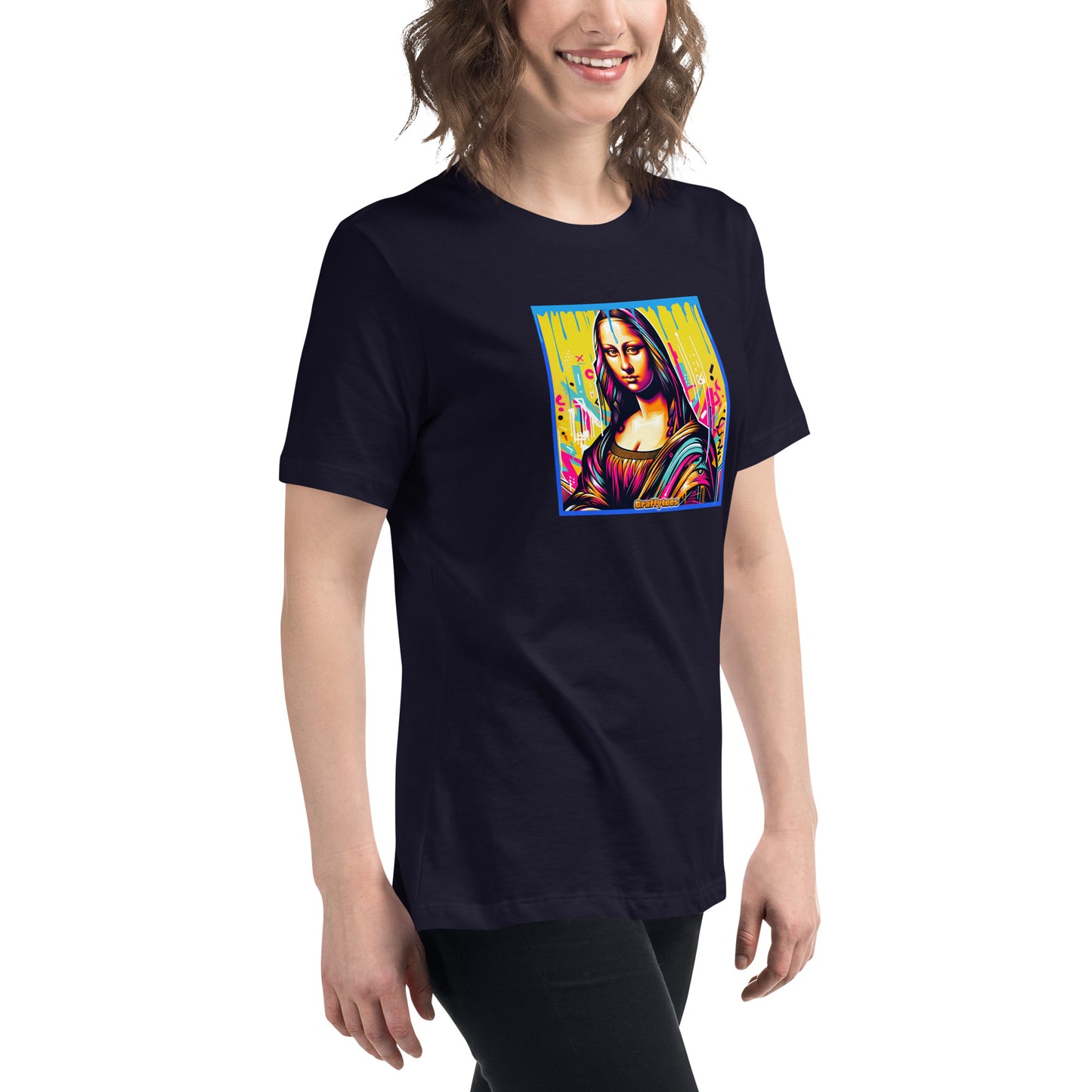 Graffytees Mona Lisette graffiti piece Women's Relaxed T-Shirt