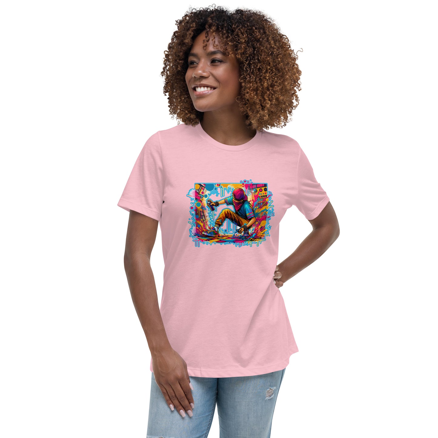 GraffyTees Vandal artist full Color Women's Relaxed T-Shirt