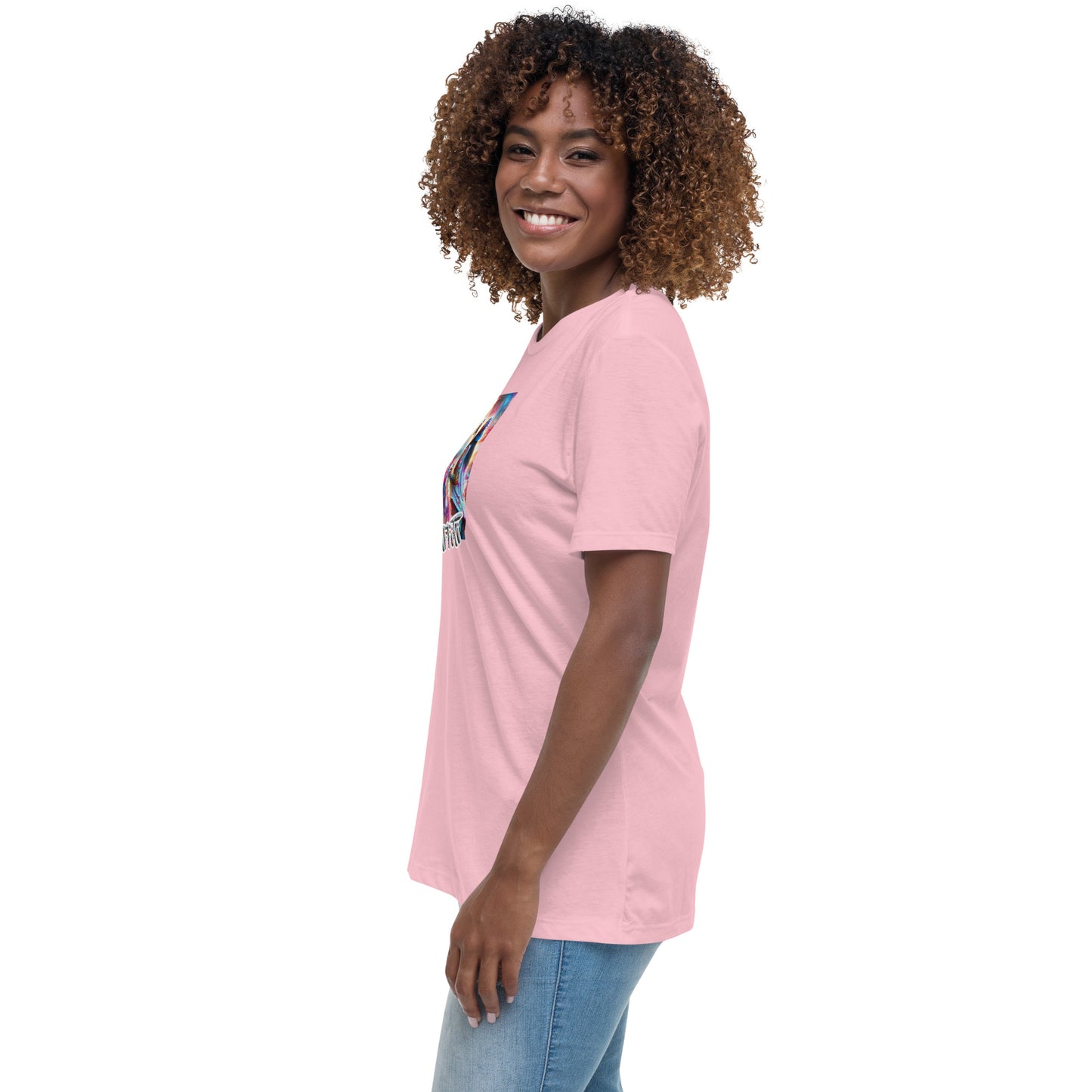 Graffytees Girl Artist graffiti Love message Women's Relaxed T-Shirt