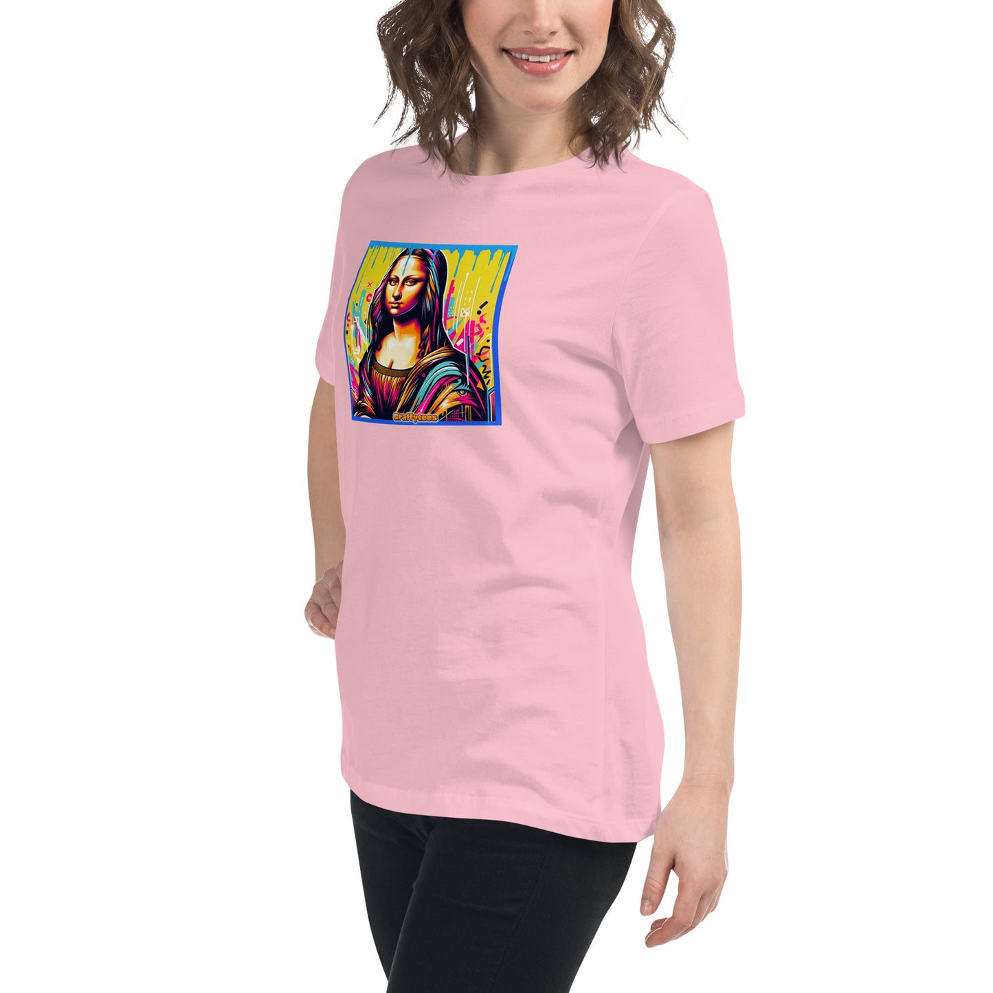 Graffytees Mona Lisette graffiti piece Women's Relaxed T-Shirt
