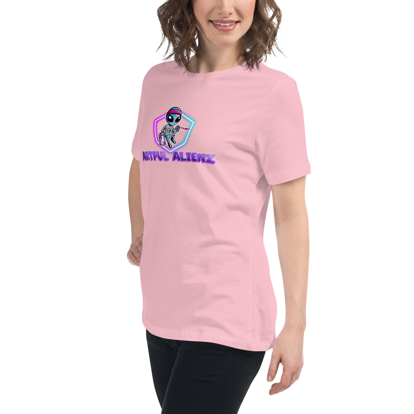 Artful Alienz logo Women's Relaxed T-Shirt