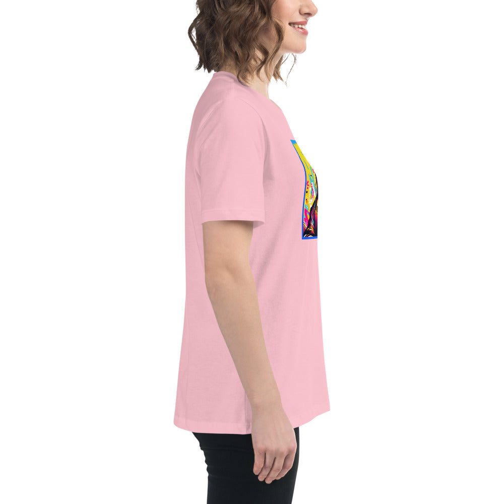 Graffytees Mona Lisette graffiti piece Women's Relaxed T-Shirt