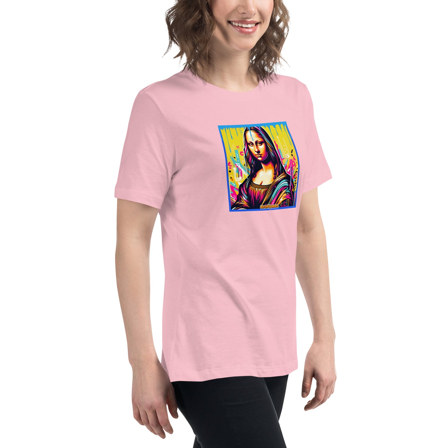 Graffytees Mona Lisette graffiti piece Women's Relaxed T-Shirt