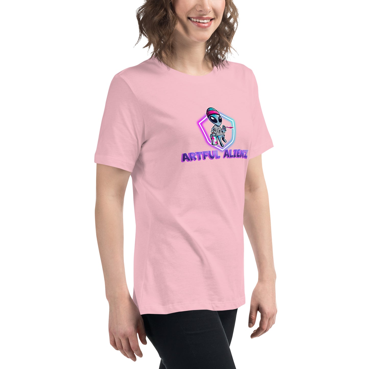 Artful Alienz logo Women's Relaxed T-Shirt