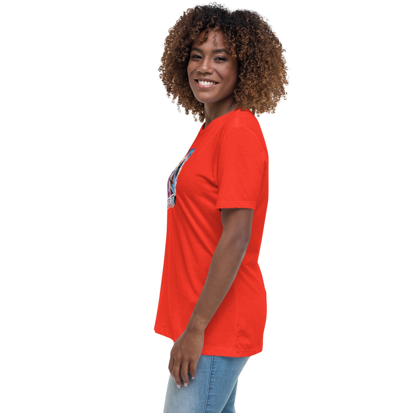 Graffytees Girl Artist graffiti Love message Women's Relaxed T-Shirt
