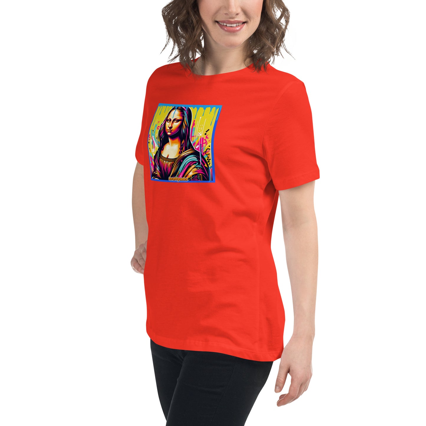 Graffytees Mona Lisette graffiti piece Women's Relaxed T-Shirt