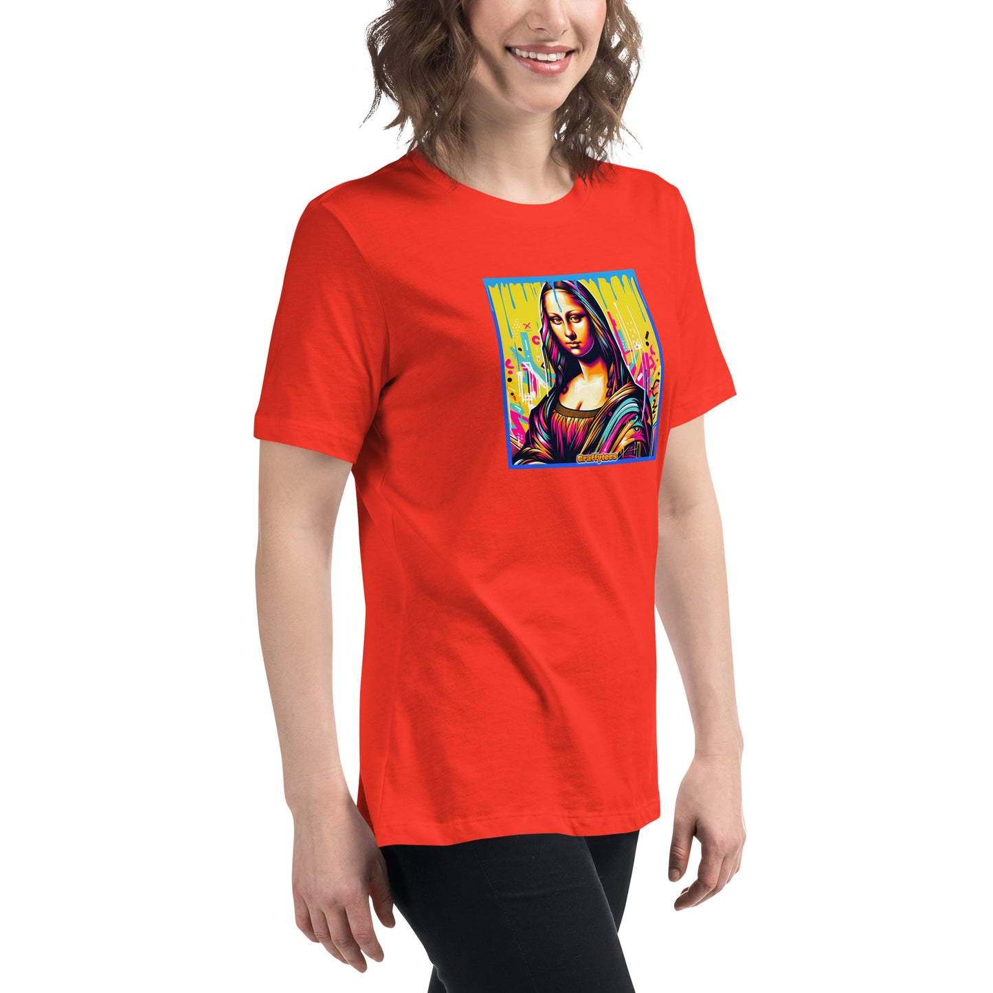 Graffytees Mona Lisette graffiti piece Women's Relaxed T-Shirt