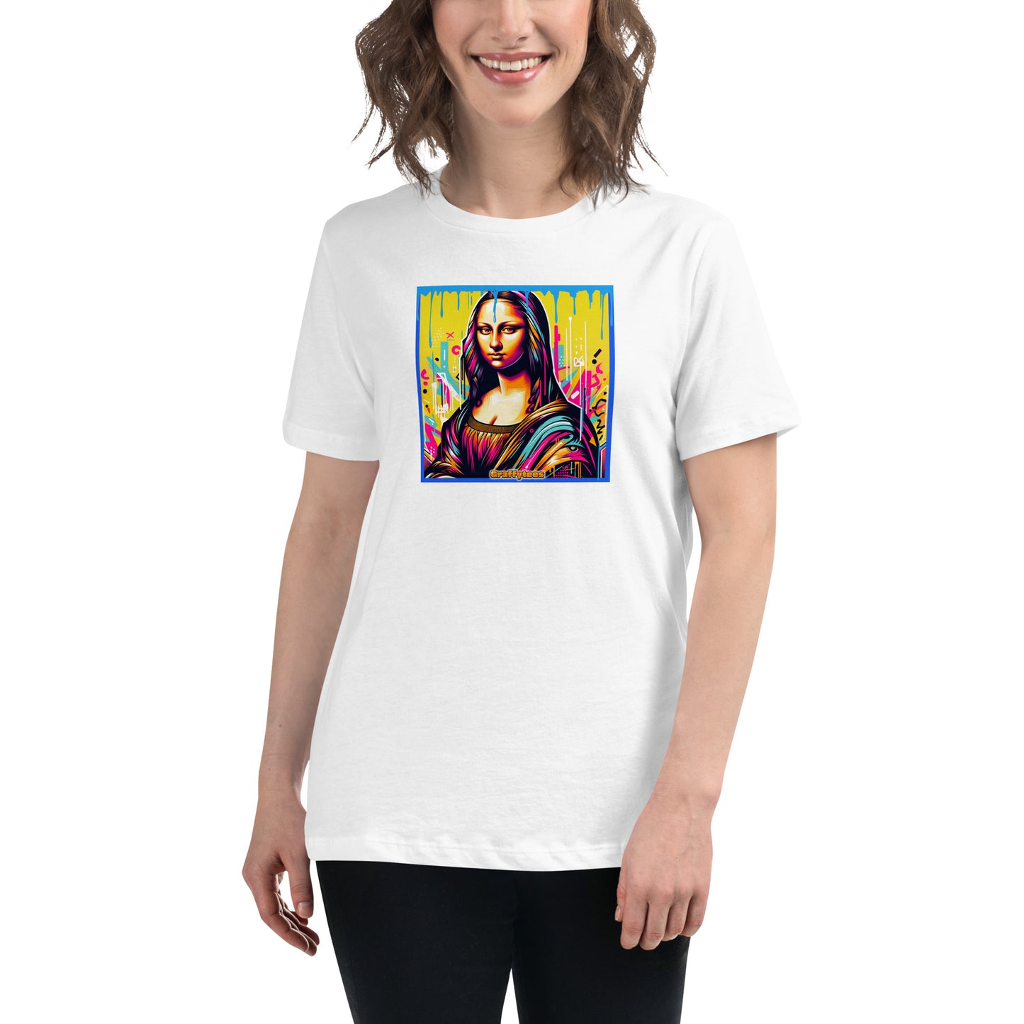 Graffytees Mona Lisette graffiti piece Women's Relaxed T-Shirt