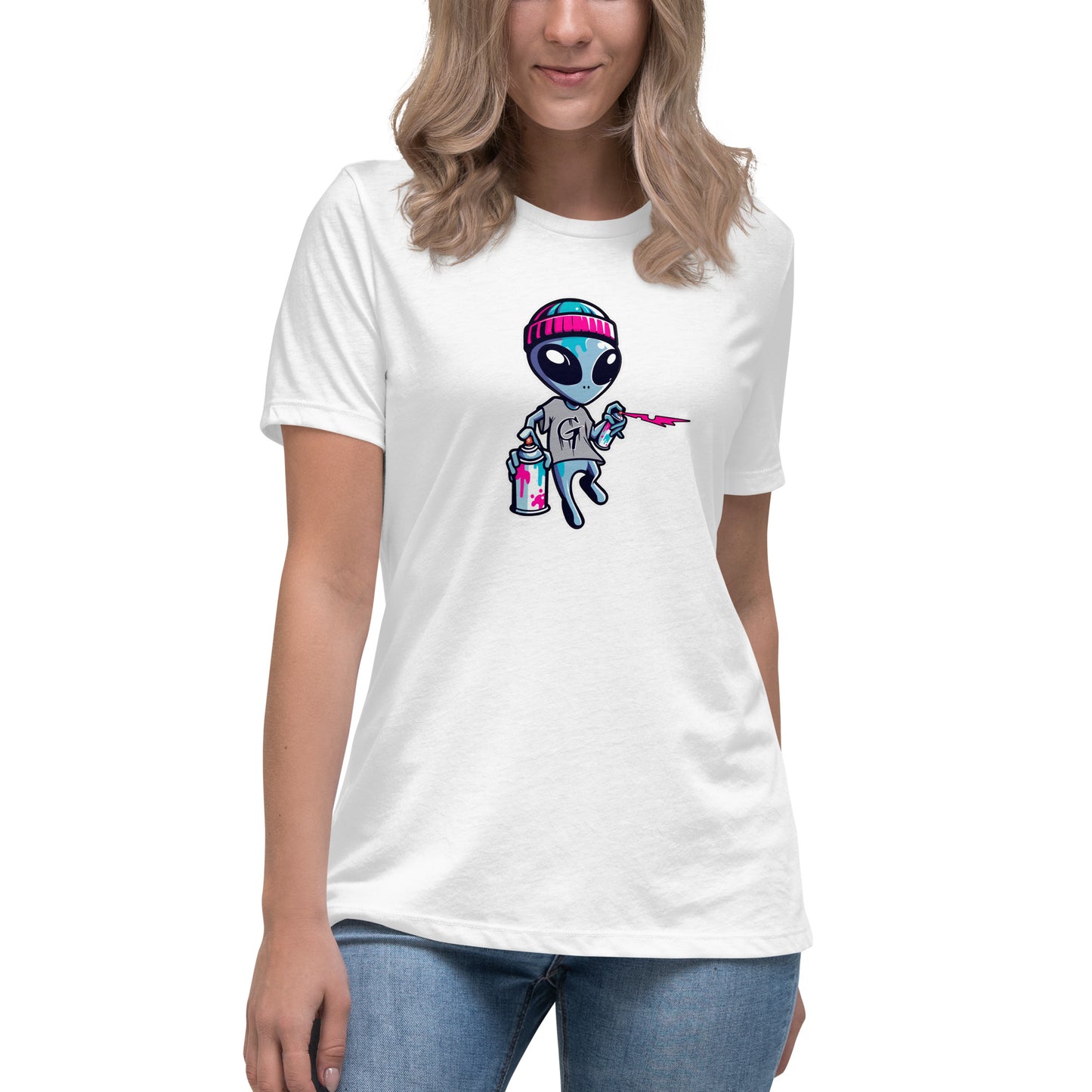 GraffyTees Artful Alienz Mascot Women's Relaxed T-Shirt