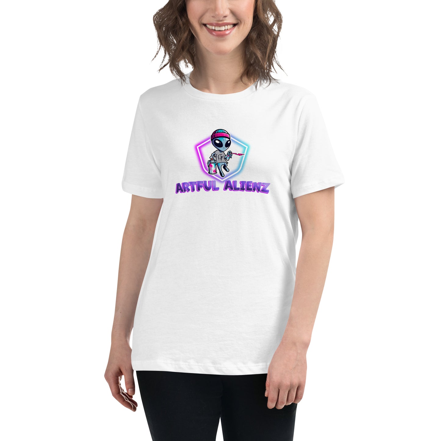 Artful Alienz logo Women's Relaxed T-Shirt