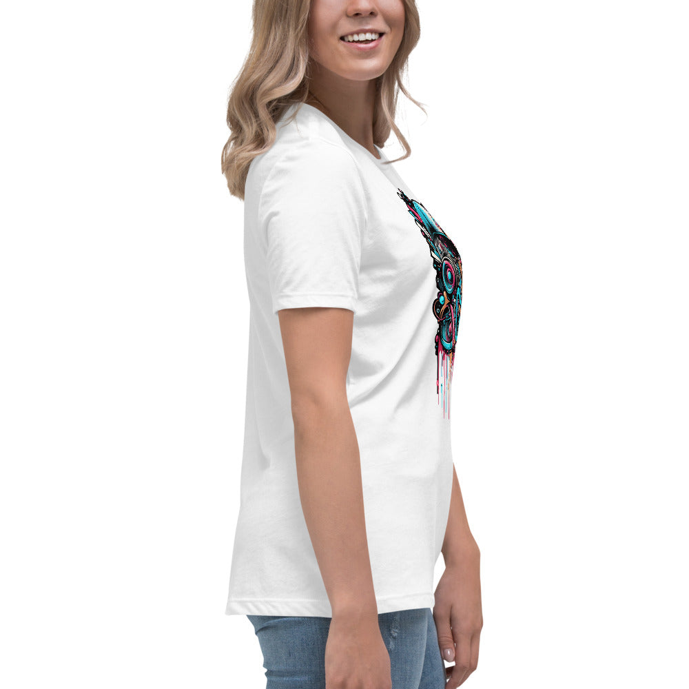 Graffytees Loud Love Graffiti design Women's Relaxed T-Shirt