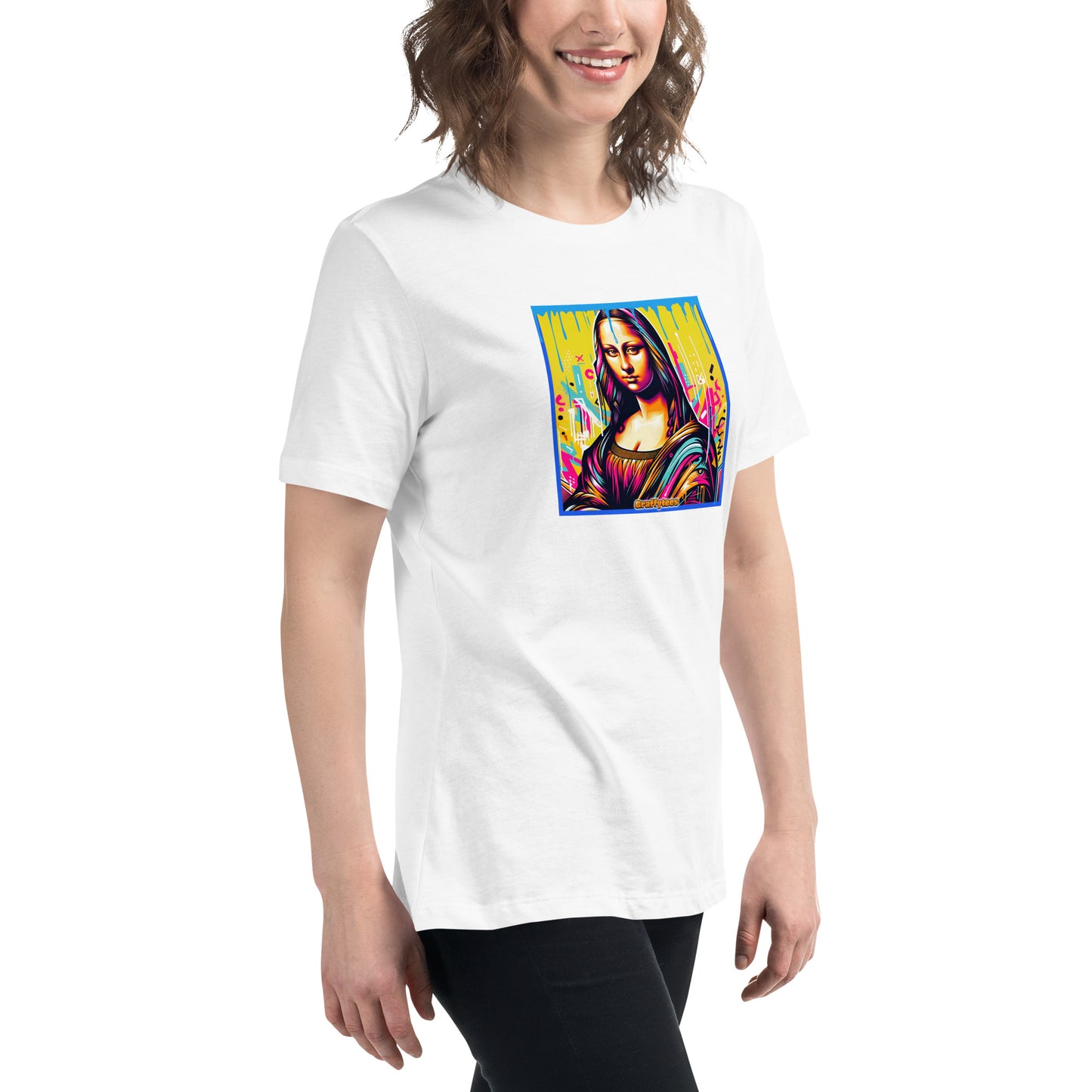 Graffytees Mona Lisette graffiti piece Women's Relaxed T-Shirt